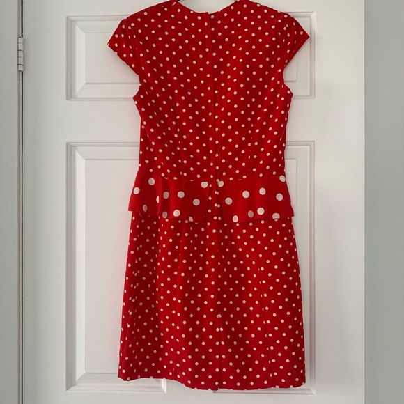H&M red polka dot retro dress - Picture 2 of 3